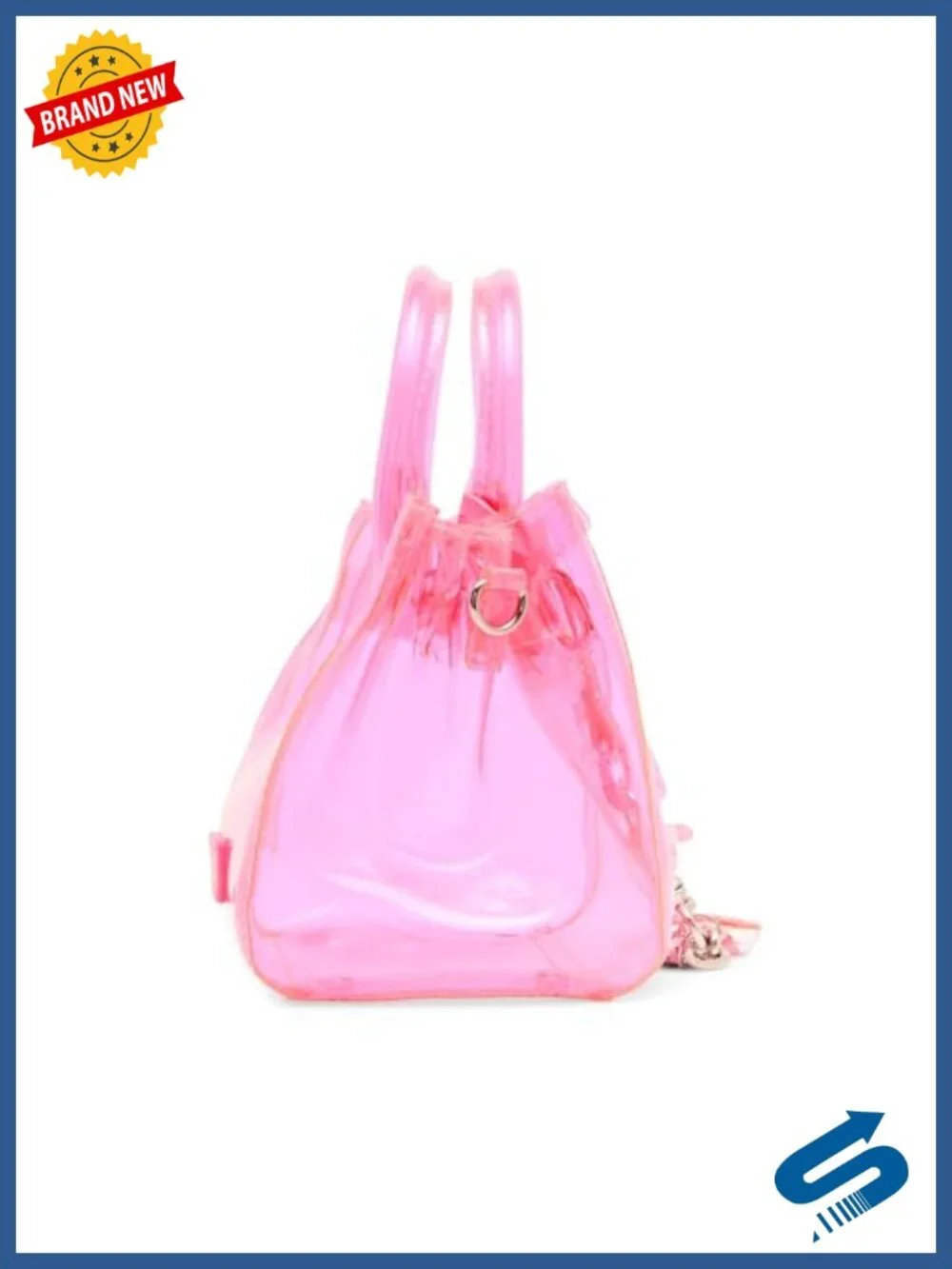 Clear Mini Satchel with Crossbody Strap
